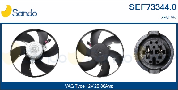 Ventola, raffreddamento motore SANDO SEF73344.0