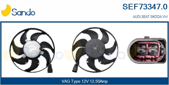 Ventola, raffreddamento motore SANDO SEF73347.0