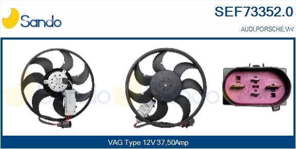Ventola, raffreddamento motore SANDO SEF73352.0