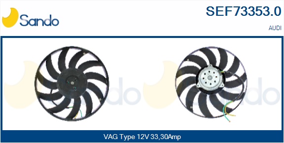 Ventola, raffreddamento motore SANDO SEF73353.0