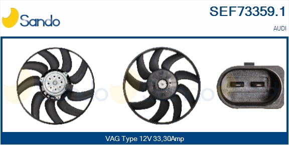 Ventola, raffreddamento motore SANDO SEF73359.1