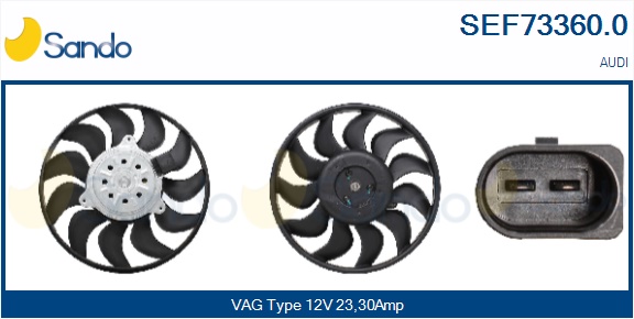 Ventola, raffreddamento motore SANDO SEF73360.0