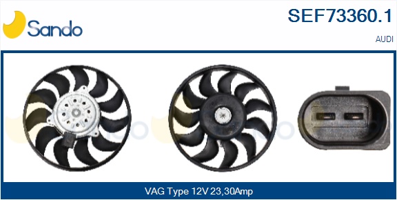 Ventola, raffreddamento motore SANDO SEF73360.1