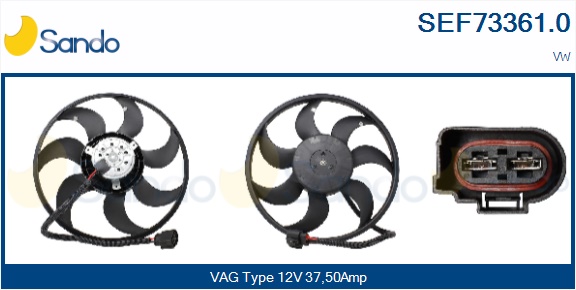 Ventola, raffreddamento motore SANDO SEF73361.0