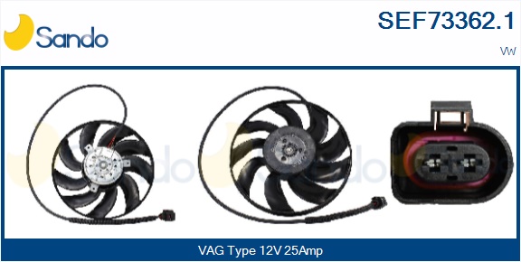 Ventola, raffreddamento motore SANDO SEF73362.1
