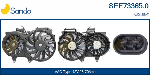 Ventola, raffreddamento motore SANDO SEF73365.0