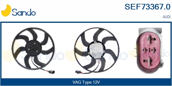 Ventola, raffreddamento motore SANDO SEF73367.0