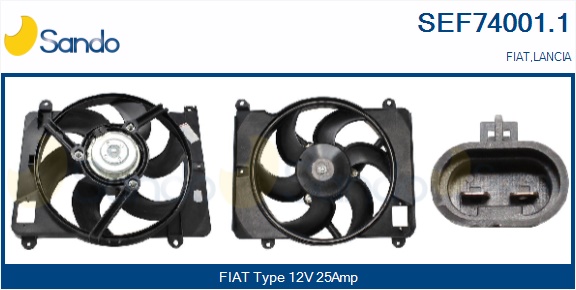 Elettromotore, ventola radiatore SANDO SEF74001.1