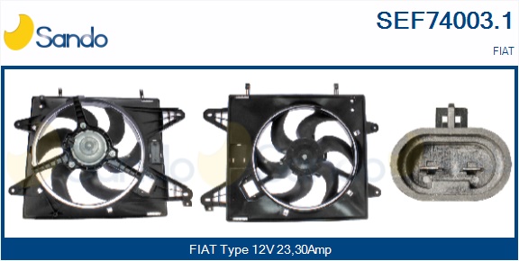Elettromotore, ventola radiatore SANDO SEF74003.1