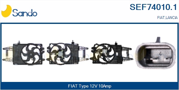 Elettromotore, ventola radiatore SANDO SEF74010.1
