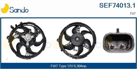 Elettromotore, ventola radiatore SANDO SEF74013.1