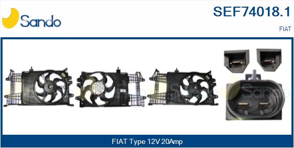 Elettromotore, ventola radiatore SANDO SEF74018.1