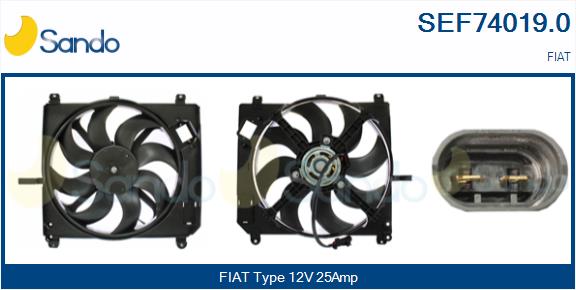 Elettromotore, ventola radiatore SANDO SEF74019.0