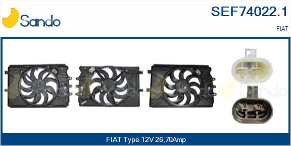 Elettromotore, ventola radiatore SANDO SEF74022.1