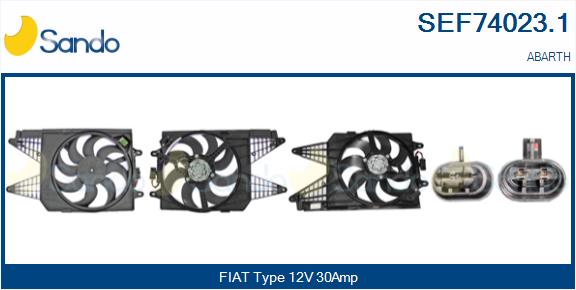Elettromotore, ventola radiatore SANDO SEF74023.1