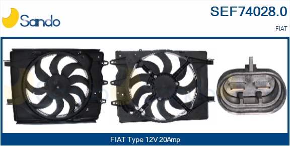 Elettromotore, ventola radiatore SANDO SEF74028.0
