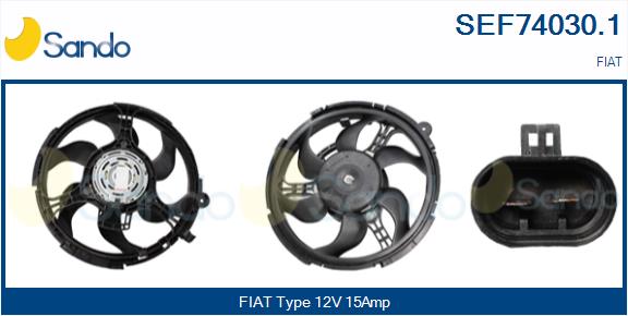 Elettromotore, ventola radiatore SANDO SEF74030.1