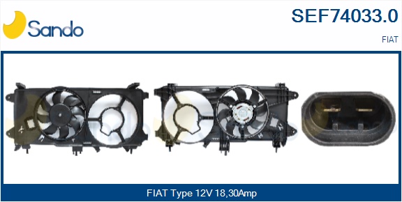 Elettromotore, ventola radiatore SANDO SEF74033.0
