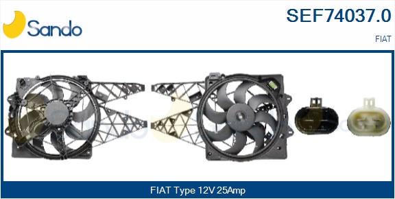 Elettromotore, ventola radiatore SANDO SEF74037.0