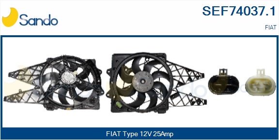 Elettromotore, ventola radiatore SANDO SEF74037.1