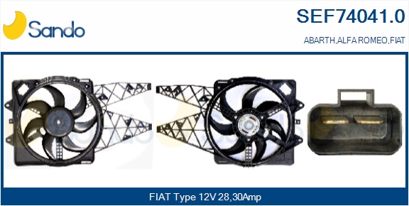 Elettromotore, ventola radiatore SANDO SEF74041.0