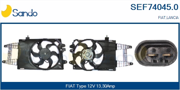 Elettromotore, ventola radiatore SANDO SEF74045.0