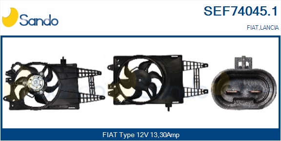 Elettromotore, ventola radiatore SANDO SEF74045.1