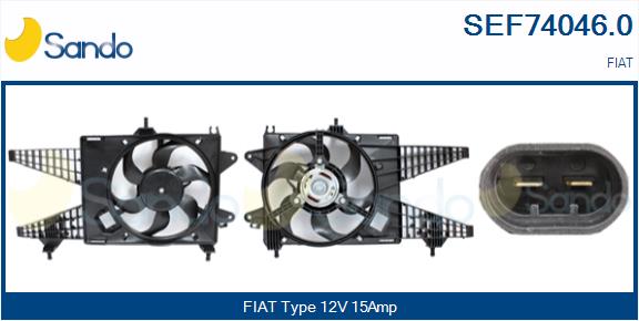 Elettromotore, ventola radiatore SANDO SEF74046.0