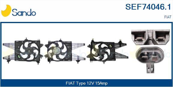 Elettromotore, ventola radiatore SANDO SEF74046.1