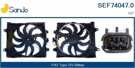 Elettromotore, ventola radiatore SANDO SEF74047.0