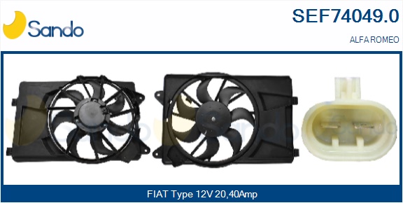 Elettromotore, ventola radiatore SANDO SEF74049.0