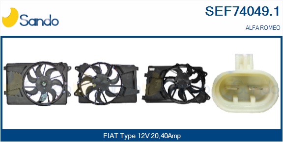 Elettromotore, ventola radiatore SANDO SEF74049.1