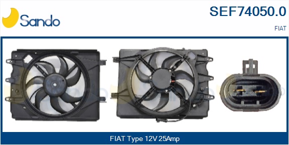 Elettromotore, ventola radiatore SANDO SEF74050.0