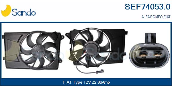 Elettromotore, ventola radiatore SANDO SEF74053.0