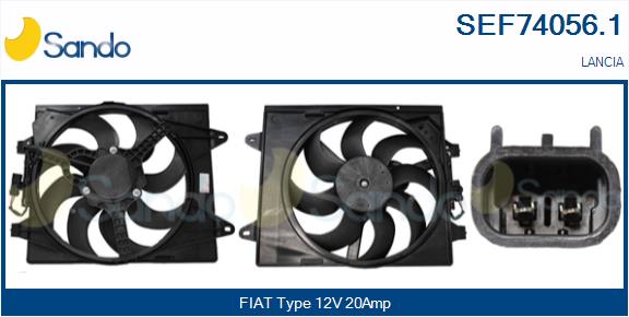 Elettromotore, ventola radiatore SANDO SEF74056.1