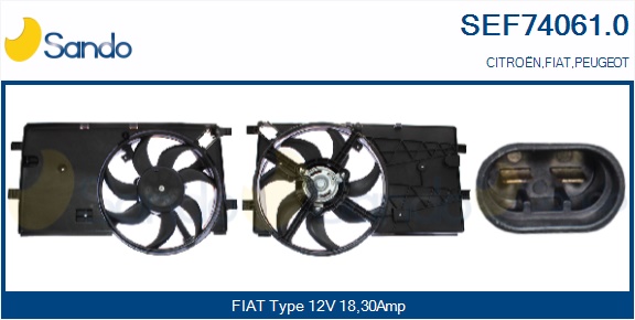 Elettromotore, ventola radiatore SANDO SEF74061.0