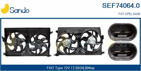 Elettromotore, ventola radiatore SANDO SEF74064.0