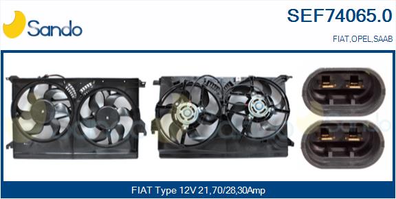 Elettromotore, ventola radiatore SANDO SEF74065.0