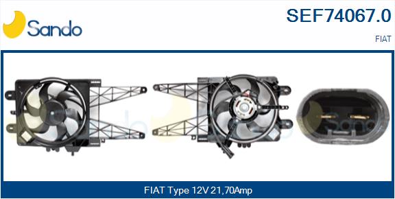Elettromotore, ventola radiatore SANDO SEF74067.0