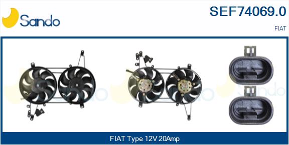 Elettromotore, ventola radiatore SANDO SEF74069.0