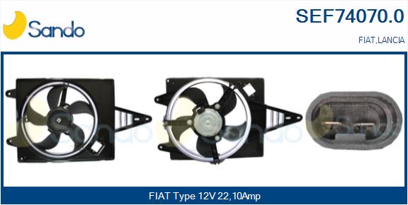 Elettromotore, ventola radiatore SANDO SEF74070.0