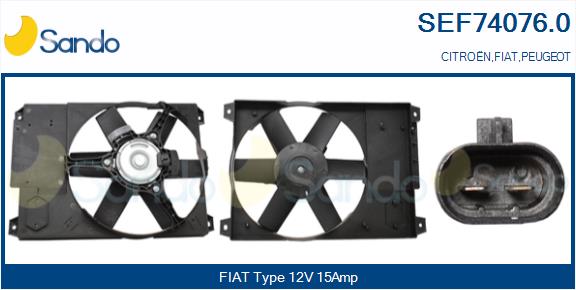Elettromotore, ventola radiatore SANDO SEF74076.0