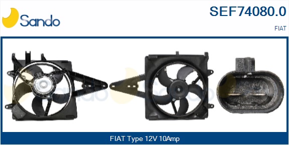 Elettromotore, ventola radiatore SANDO SEF74080.0