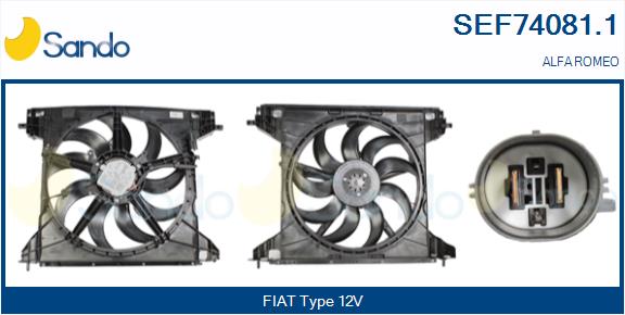Elettromotore, ventola radiatore SANDO SEF74081.1