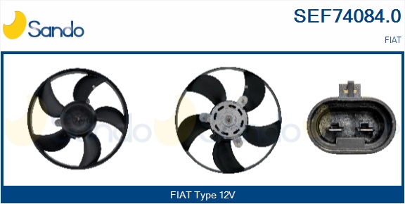 Elettromotore, ventola radiatore SANDO SEF74084.0