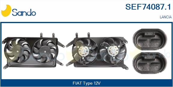 Elettromotore, ventola radiatore SANDO SEF74087.1