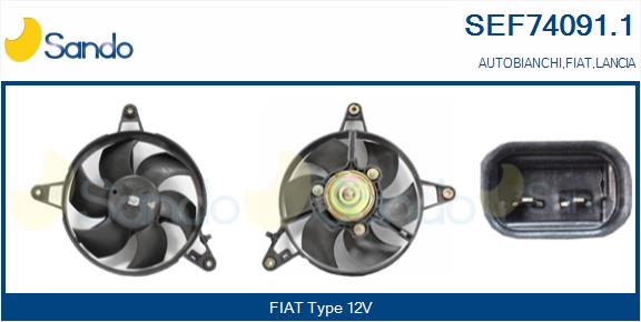 Elettromotore, ventola radiatore SANDO SEF74091.1