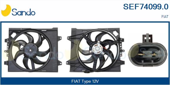 Elettromotore, ventola radiatore SANDO SEF74099.0
