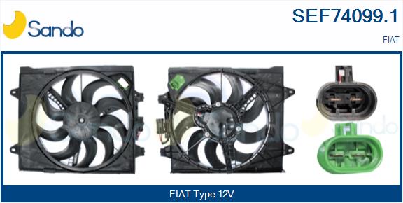 Elettromotore, ventola radiatore SANDO SEF74099.1