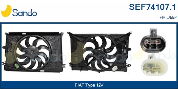 Elettromotore, ventola radiatore SANDO SEF74107.1